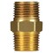 Homeplus+ ATC 1/8 in. MPT X 1/8 in. D MPT Yellow Brass Hex Nipple 6JC101010721011 - alternate 1